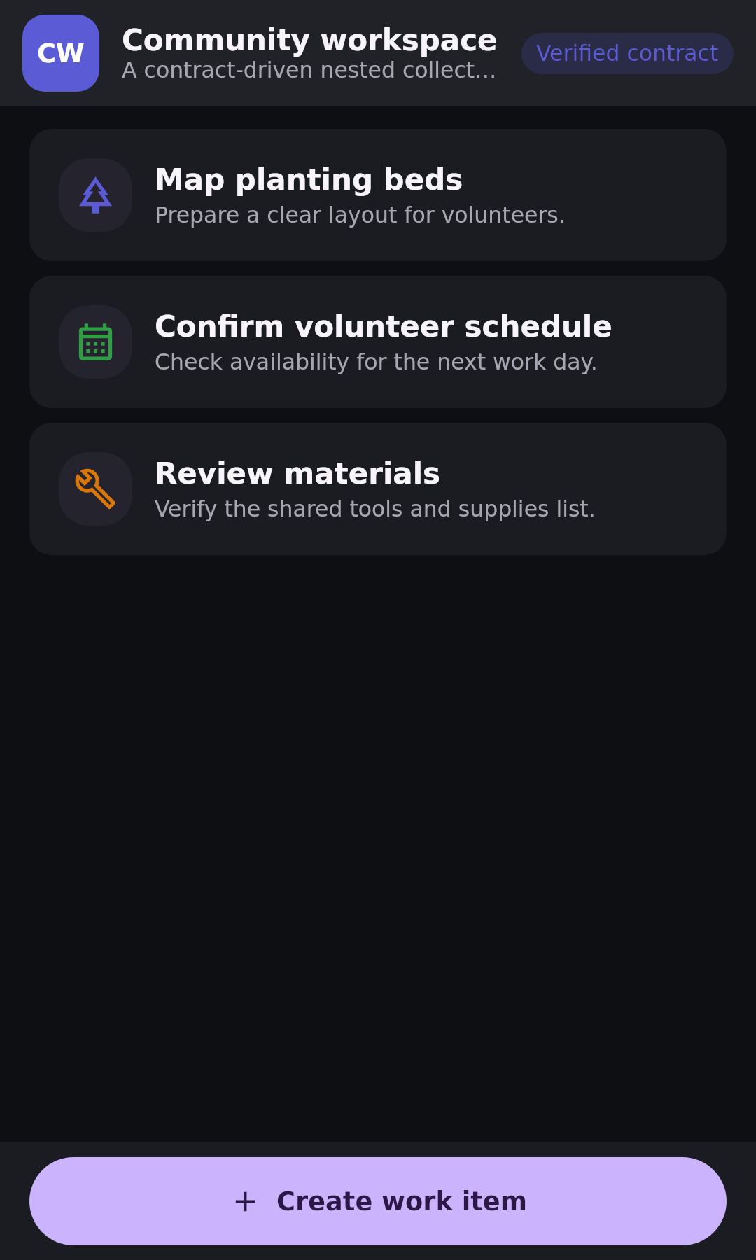 Dynamic apps Nested collection actions: Synthetic visual QA